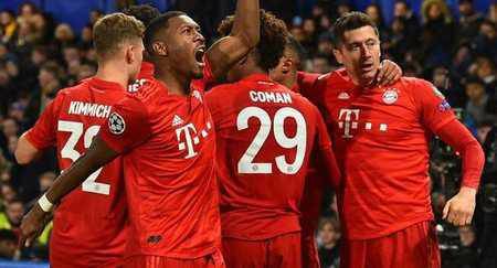 欧冠:拜仁击败切尔西 格纳布里五分钟内梅开二度