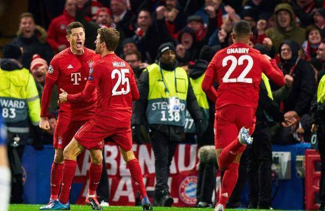 欧冠:拜仁击败切尔西 格纳布里五分钟内梅开二度