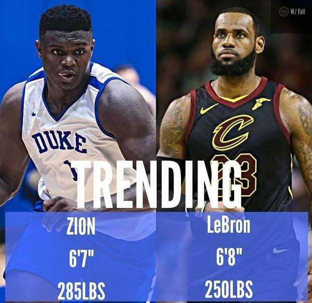 锡安首战詹姆斯 两位天之骄子正面交锋胜负难料