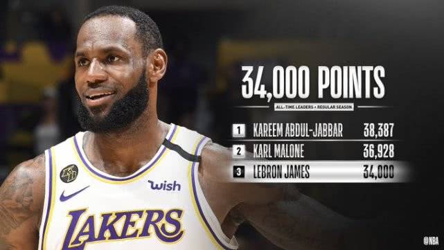 詹姆斯37分达成三项里程碑